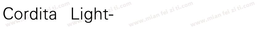 Cordita Light字体转换